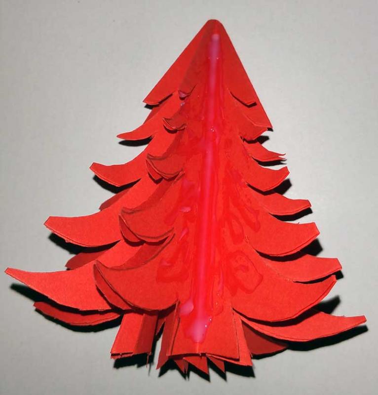 3d Pop Up Karte Mit Tannenbaum Fur Weihnachten Selber Basteln