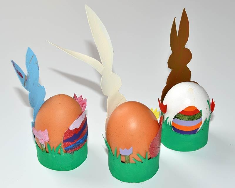 Basteln Mit Kindern Ostern Dekorationen Mit Klopapierrollen