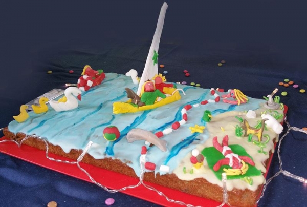 Motivtorte: Geburtstagskuchen für Segler oder Kindergeburtstag Motivtorte: Geburtstagskuchen für Segler oder Kindergeburtstag